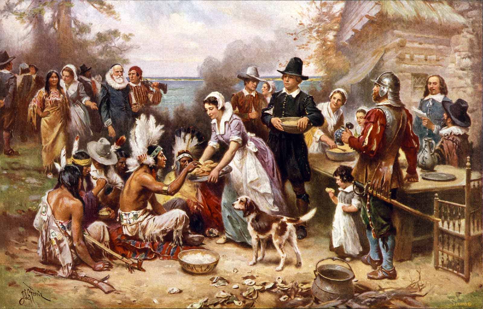 The First Thanksgiving Day The Image of the First Thanksgiving Day