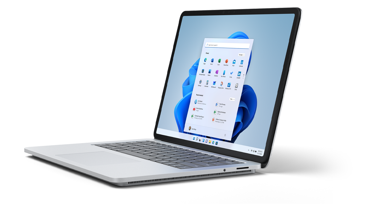 Surface Laptop Studio in Standard Laptop Mode