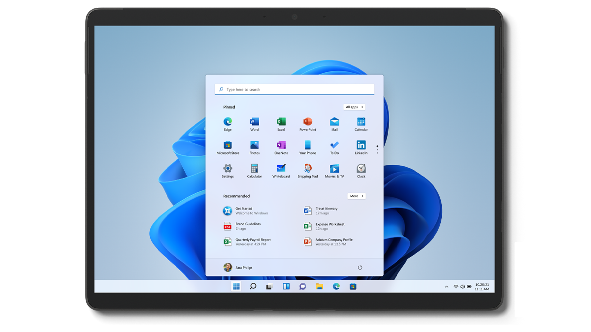 Surface Pro 8 Tablet Mode